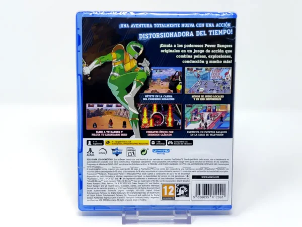 Parte trasera de Mighty Morphin Power Rangers: Rita's Rewind (ESP) (Precintado) para PlayStation 5, edición PAL España