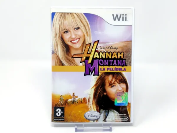 Portada de Hannah Montana: La Película (ESP) para Nintendo Wii, edición PAL España, de segunda mano