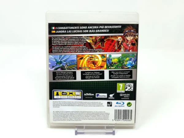 Parte trasera de Bakugan: Defenders of the Core (ESP) para PlayStation 3, edición PAL España