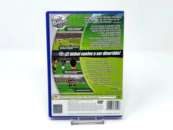 Parte trasera de Sensible Soccer 2006 (ESP) para PlayStation 2, edición PAL España