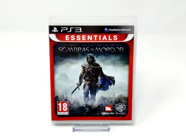 Portada de La Tierra Media: Sombras de Mordor (ESP) (Essentials) para PlayStation 3, edición PAL España, de segunda mano