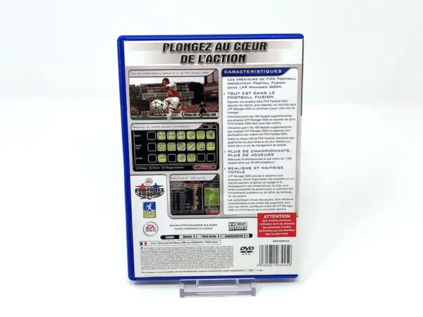 Parte trasera de LFP Manager 2004 (FRA) (Rebajado) para PlayStation 2, edición PAL Francia