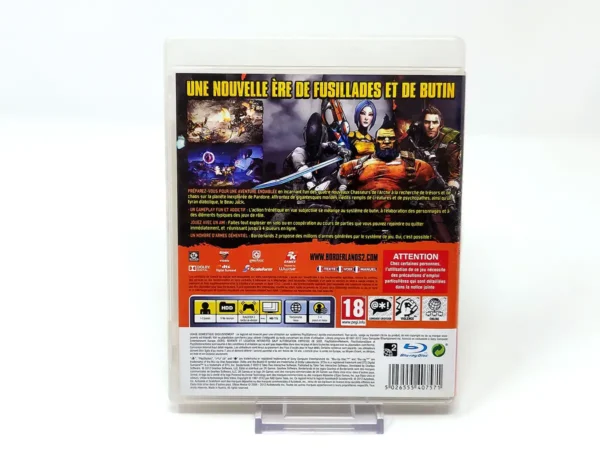 Parte trasera de Borderlands 2 (FRA) (v1) para PlayStation 3, edición PAL Francia