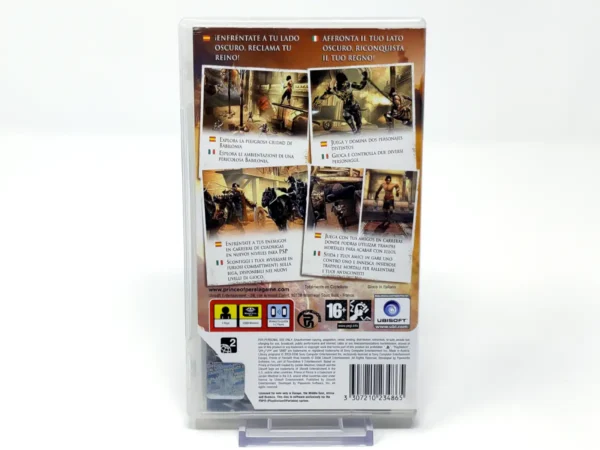 Parte trasera de Prince of Persia: Rival Swords (ESP) (Rebajado) para PSP, edición PAL España