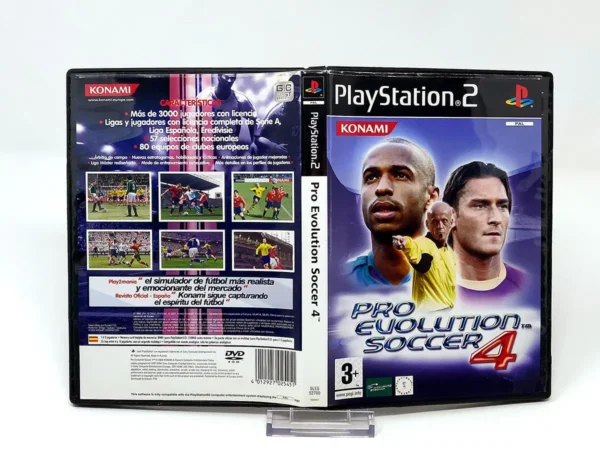 Pro Evolution Soccer 4 (ESP) (Carátula) para PlayStation 2, edición PAL España, de segunda mano