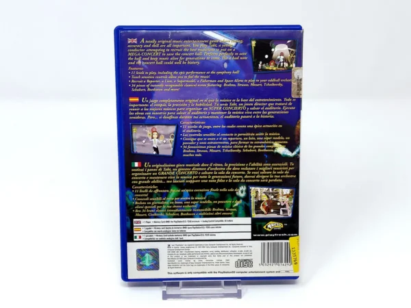 Parte trasera de Mad Maestro! (ESP) para PlayStation 2, edición PAL España