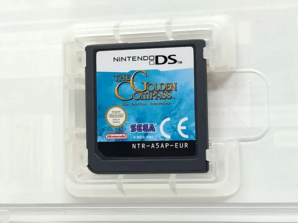 Lateral de la caja de La Brújula Dorada (ESP) para Nintendo DS
