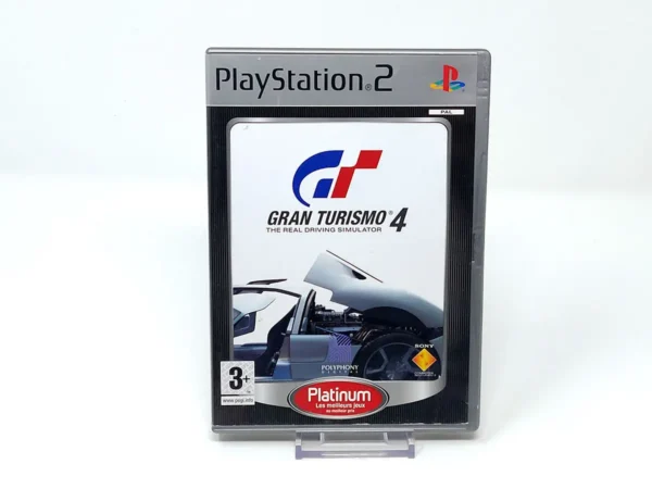 Portada de Gran Turismo 4 (FRA) (Platinum) para PlayStation 2, edición PAL Francia, de segunda mano