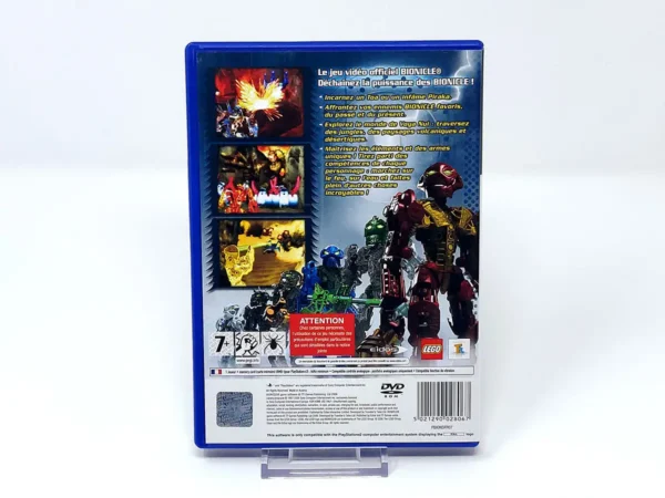 Parte trasera de Bionicle Heroes (FRA) para PlayStation 2, edición PAL Francia