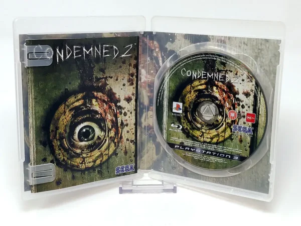 Interior del juego Condemned 2 (ESP) para PlayStation 3 con disco y manual