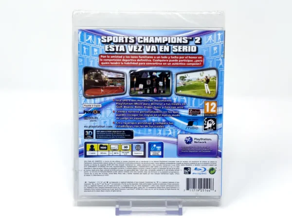 Parte trasera de Sports Champions 2 (ESP) (Precintado) para PlayStation 3, edición PAL España