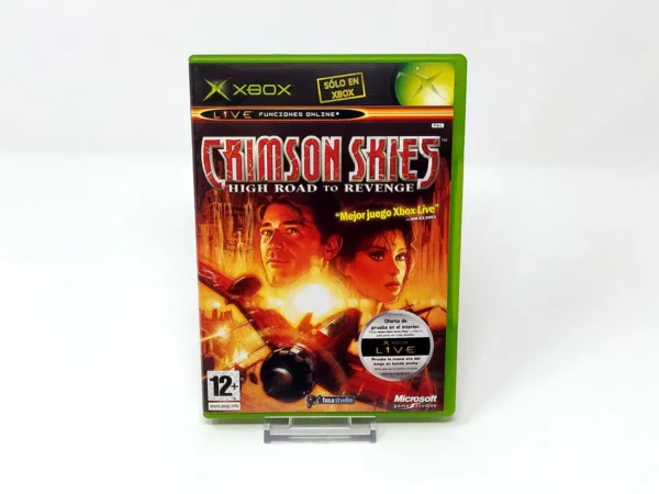 Portada de Crimson Skies: High Road to Revenge (ESP) para XBOX, edición PAL España, de segunda mano