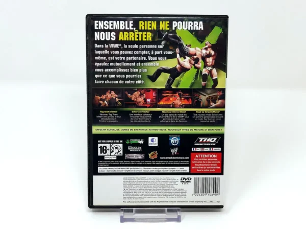 Parte trasera de WWE SmackDown vs. Raw 2009 (FRA) para PlayStation 2, edición PAL Francia