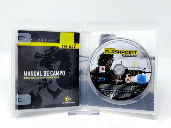 Interior del juego Operation Flashpoint: Dragon Rising (ESP) (Rebajado) para PlayStation 3 con disco y manual