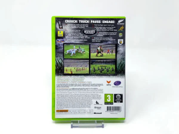 Parte trasera de Jonah Lomu Rugby Challenge (UK) para XBOX 360, edición PAL UK