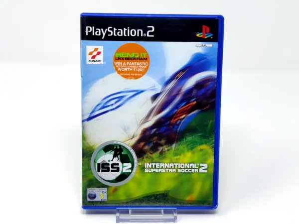 Portada de International Superstar Soccer 2 (UK) para PlayStation 2, edición PAL UK, de segunda mano