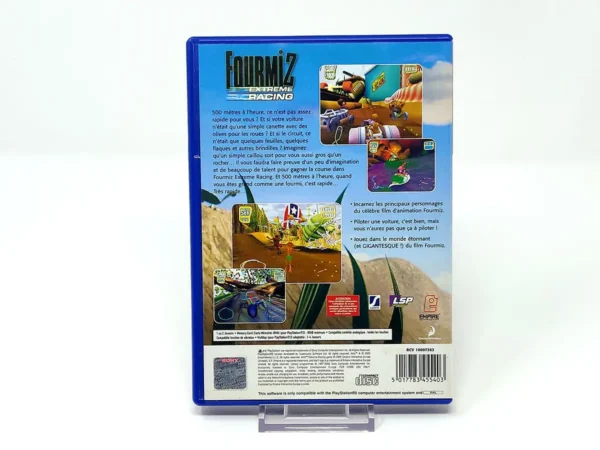 Parte trasera de Fourmiz  Extreme Racing (FRA) para PlayStation 2, edición PAL Francia