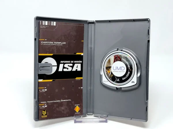 Interior del juego Killzone: Liberation (ESP) (Platinum) para PSP con disco y manual