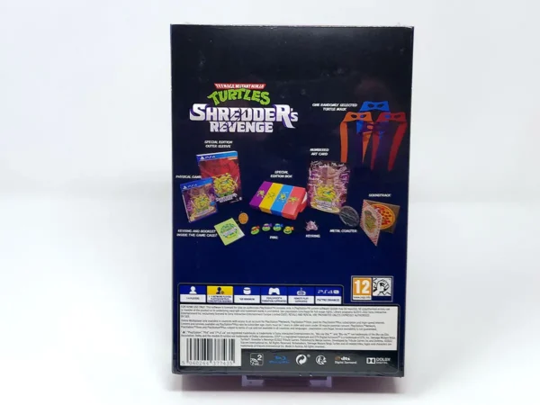 Parte trasera de Teenage Mutant Ninja Turtles: Shredder's Revenge - Special Edition (ESP) (Precintado) para PlayStation 4, edición PAL EUR