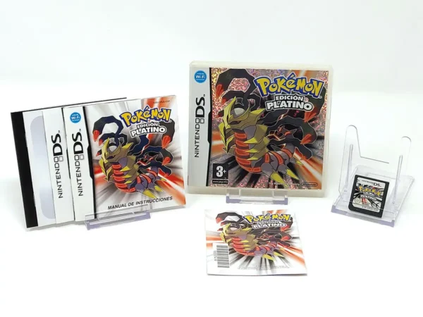 Lateral de la caja de Pokémon: Edición Platino (ESP) para Nintendo DS