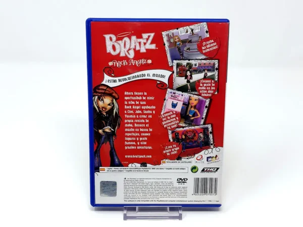 Parte trasera de Bratz: Rock Angelz (ESP) para PlayStation 2, edición PAL España