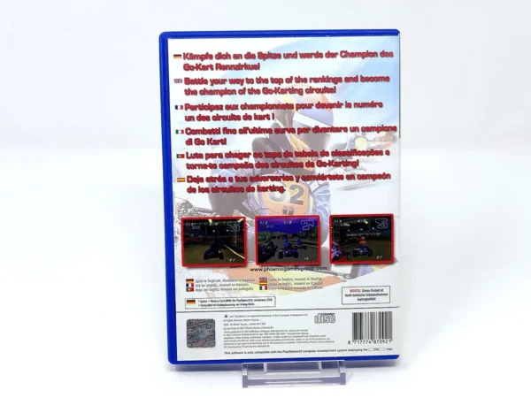 Parte trasera de Go Kart Rally (EUR) para PlayStation 2, edición PAL EUR