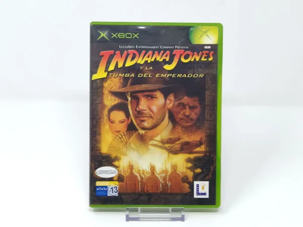 Portada de Indiana Jones y la Tumba del Emperador (ESP) para XBOX, edición PAL España, de segunda mano