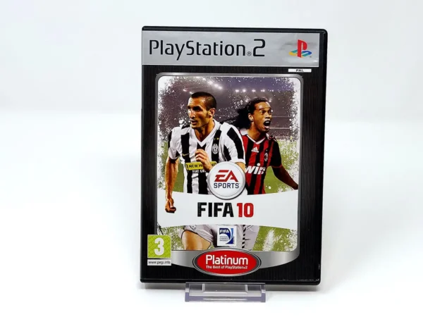 Portada de FIFA 10 (ITA) (Platinum) para PlayStation 2, edición PAL Italia, de segunda mano