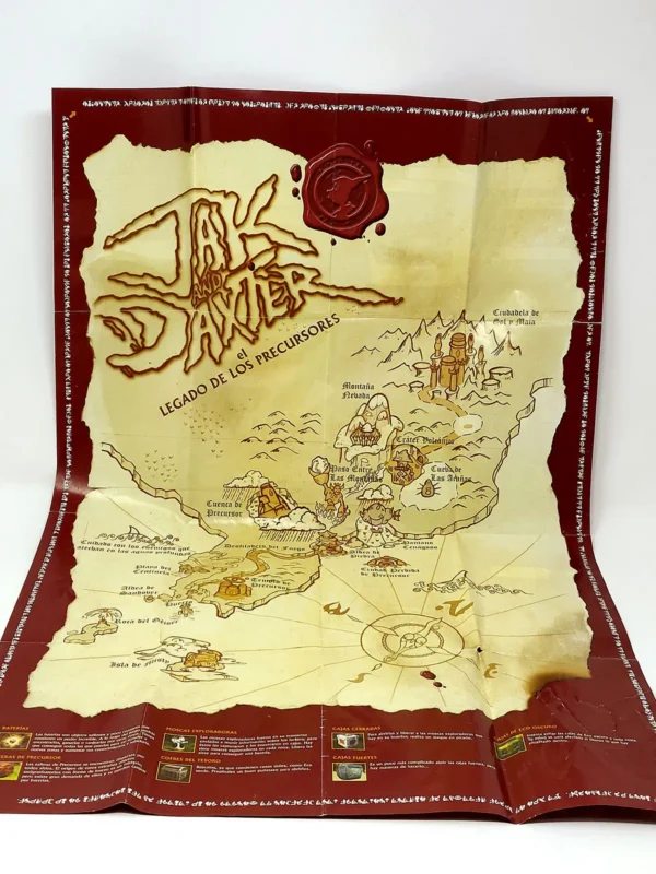 Jak and Daxter: El Legado de los Precursores (ESP) (Mapa) para PlayStation 2, edición PAL España, de segunda mano