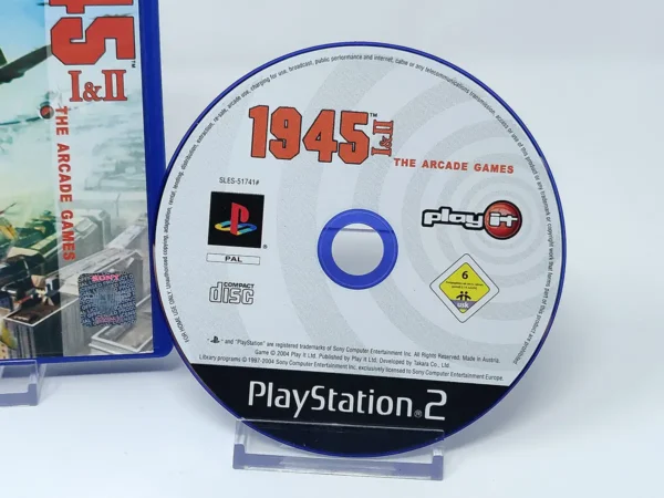 Lateral de la caja de 1945 I & II: The Arcade Games (ESP) para PlayStation 2