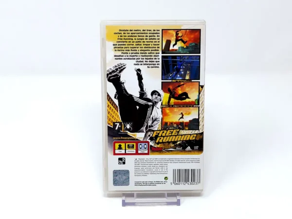 Parte trasera de Free Running (ESP) para PSP, edición PAL España