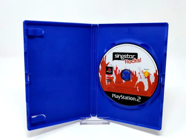 Interior del juego SingStar Rocks! (ESP) (v1) (Rebajado) para PlayStation 2 con disco y manual