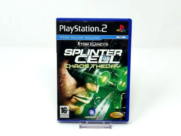 Portada de Tom Clancy's Splinter Cell: Chaos Theory (ESP) para PlayStation 2, edición PAL España, de segunda mano