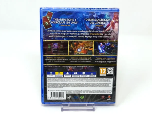 Parte trasera de ArmaGallant: Decks of Destiny (ESP) (Precintado) para PlayStation 4, edición PAL España