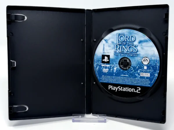Interior del juego The Lord of the Rings: The Two Towers (UK) (Rebajado) para PlayStation 2 con disco y manual