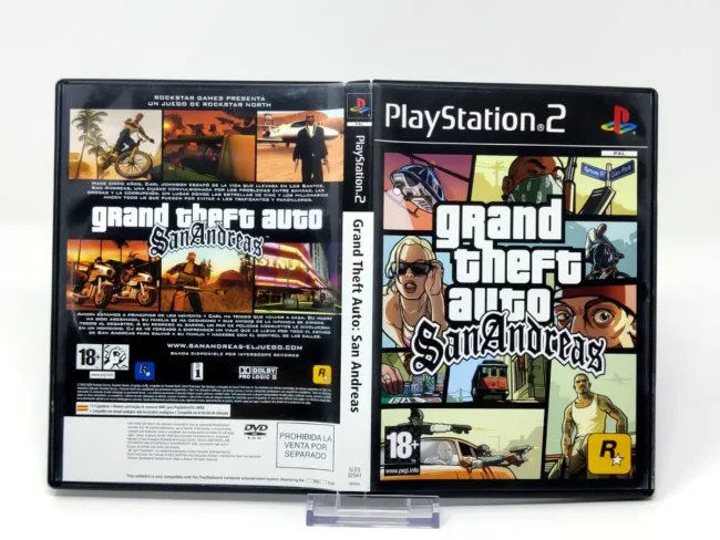 Grand Theft Auto: San Andreas (ESP) (Carátula)