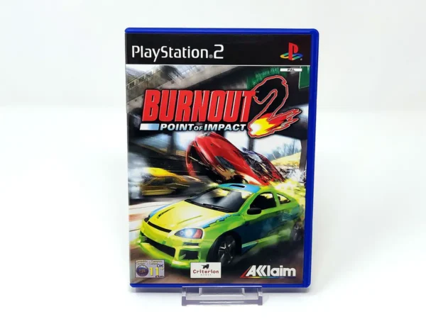 Portada de Burnout 2: Point of Impact (UK) para PlayStation 2, edición PAL UK, de segunda mano