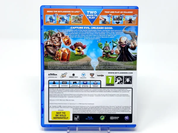 Parte trasera de Skylanders: Trap Team (ESP) para PlayStation 4, edición PAL España