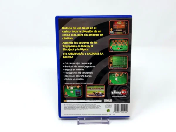 Parte trasera de Casino Challenge (ESP) para PlayStation 2, edición PAL España