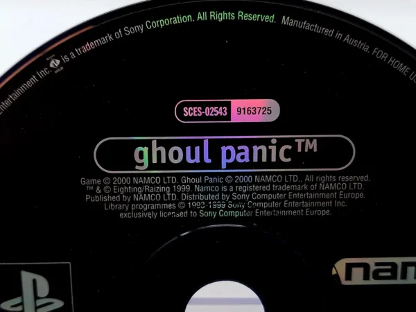 Ghoul Panic (ESP) (Disco) (Promo) para PlayStation 1, edición PAL España, de segunda mano