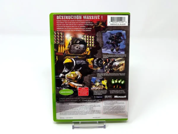 Parte trasera de MechAssault (FRA) para XBOX, edición PAL Francia