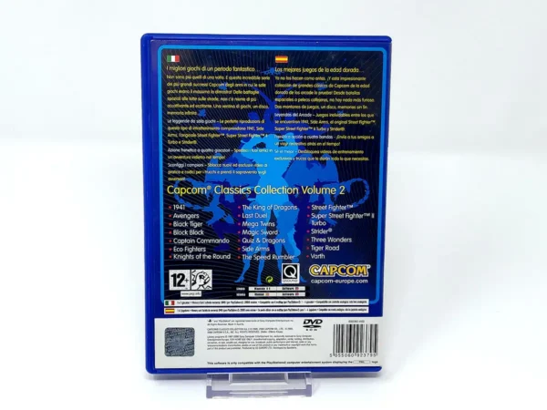 Parte trasera de Capcom Classics Collection Vol. 2 (ESP) para PlayStation 2