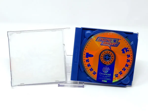 Interior del juego ChuChu Rocket! (ESP) para Sega Dreamcast con disco y manual