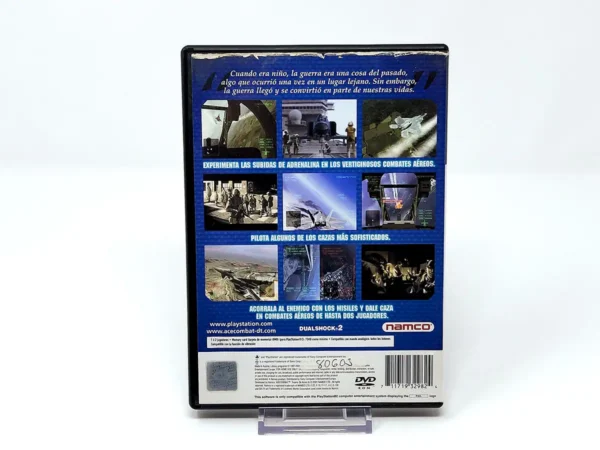 Parte trasera de Ace Combat: Trueno de Acero (ESP) (Rebajado) para PlayStation 2, edición PAL España
