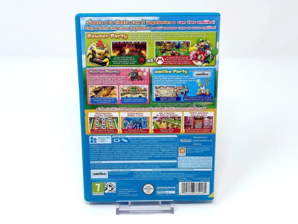 Parte trasera de Mario Party 10 (ESP) para Nintendo Wii U, edición PAL España