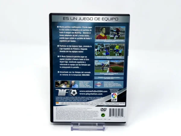 Parte trasera de Esto Es Futbol 2004 (ESP) (Rebajado) para PlayStation 2, edición PAL España