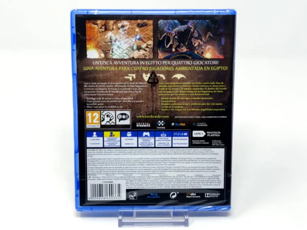 Parte trasera de Lara Croft and the Temple of Osiris (ESP) (Precintado) para PlayStation 4, edición PAL España