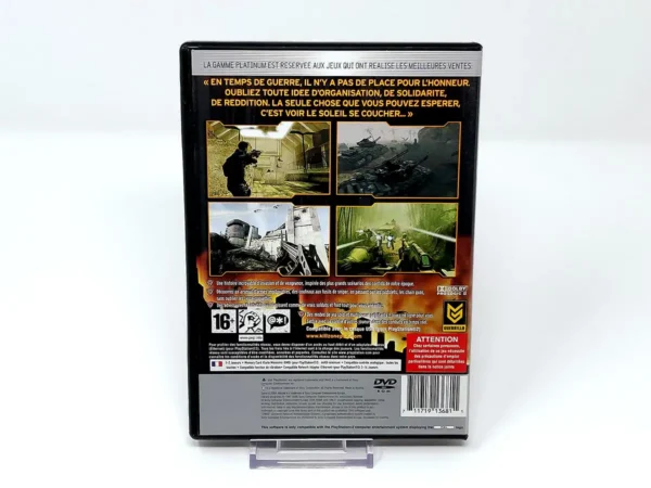 Parte trasera de Killzone (FRA) (Platinum) para PlayStation 2, edición PAL Francia