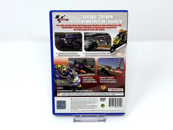 Parte trasera de MotoGP 4 (ESP) para PlayStation 2, edición PAL España