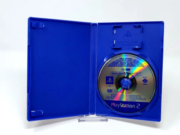 Interior del juego Everybody's Tennis (ESP) (Promo) para PlayStation 2 con disco y manual